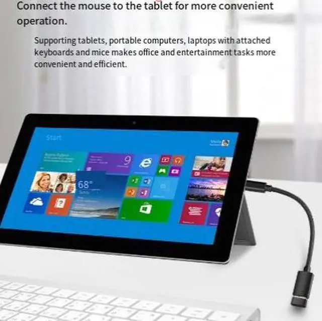 Alt view image 3 of 3 - 0.15M USB-C Male to USB-A Female OTG Cable, USB 3.2 Gen 2 10Gbps High Speed Data Adapter, Braided Type-C OTG Extension Cable for Phone, Tablet and Laptop