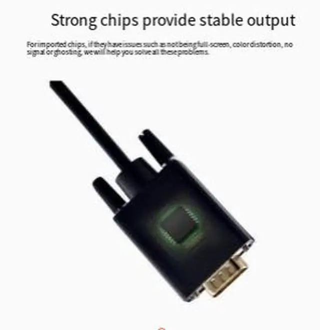 Alt view image 2 of 3 - 3M HDMI to VGA Converter Cable with Audio Support, HDMI Male to VGA Male Adapter Cable, 1080P Video Converter for PC, Laptop, TV Box, Monitor and Projector