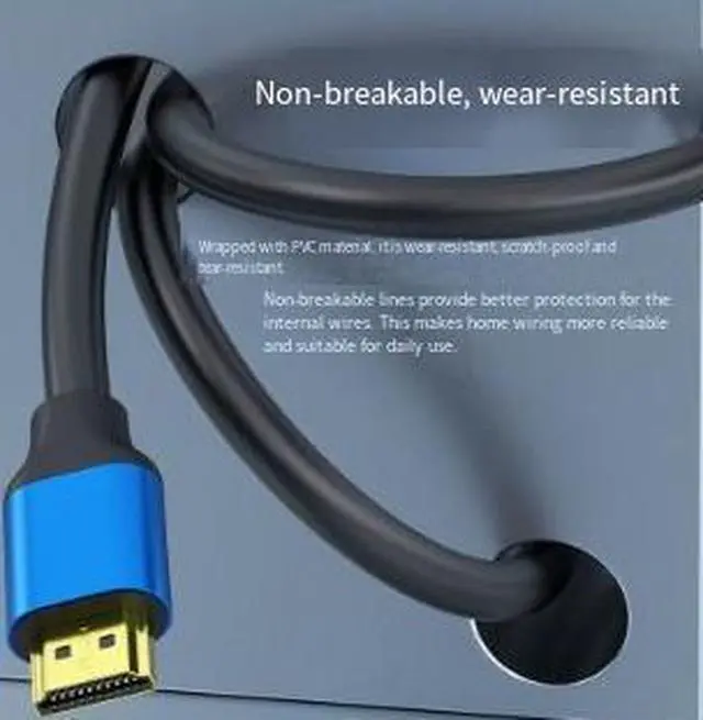 Alt view image 2 of 3 - 8M HDMI 2.0 Cable, 4K@60Hz Ultra HD High Speed HDMI Cable, 18Gbps Video Cable for Computer, Monitor, TV, Projector and Gaming Devices