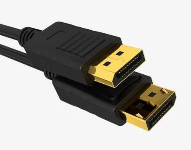 Alt view image 3 of 3 - 1.8M DisplayPort 1.2 Cable, DP Male to Male Cable, 4K@60Hz High Definition Video Cable with Gold-Plated Connectors for PC, Monitor, TV and Display