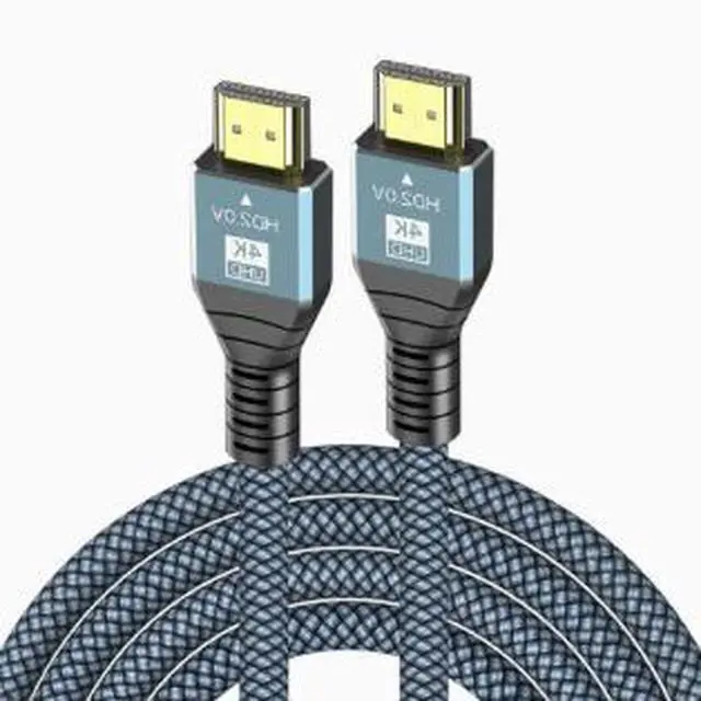 Main image of 1M HDMI Cable, 4K@60Hz High Speed HDMI Cable, Nylon Braided Cable with Aluminum Alloy Shell, HDR 3D Video Cable for TV, Monitor and PC