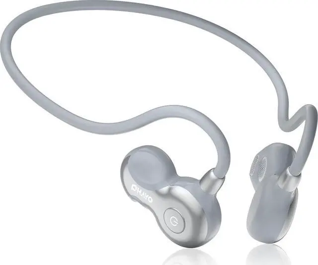 Main image of Open Ear Headphones, Bluetooth 6.0 Air Conduction Sports Earbuds, 19g | Lightweight Wireless Earphones for Running, Cycling & Workouts, IPX7 Waterproof Headset, Built-In Dual-Mic, FreeRun F5, Gray