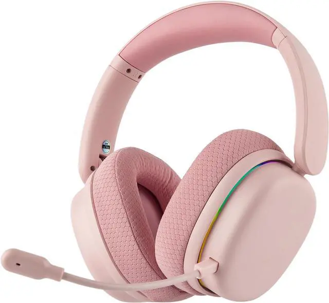 Main image of G7 Pro Wireless Gaming Headset, Dual Mode BT5.3 & 2.4GHz | 7.1 Surround Sound, 80+ Hour Battery, RGB Light, with Noise Canceling Mic for PS5, PS4, Switch, PC (Pink)