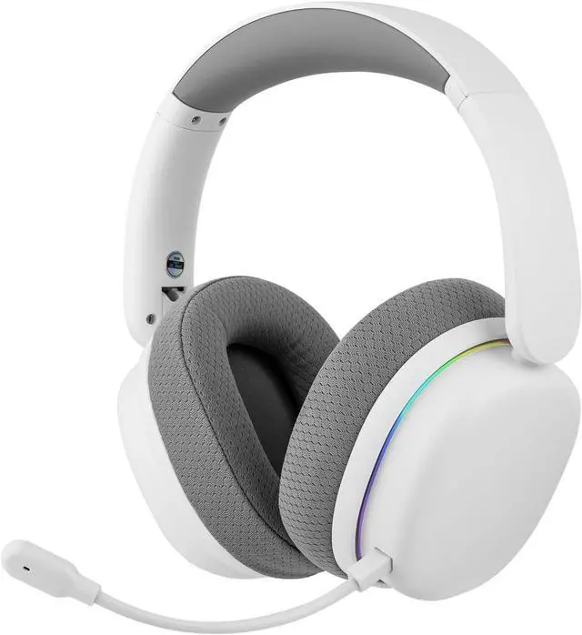 Main image of G7 Pro Wireless Gaming Headset, Dual Mode BT5.3 & 2.4GHz | 7.1 Surround Sound, 80+ Hour Battery, RGB Light, with Noise Canceling Mic for PS5, PS4, Switch, PC (White)