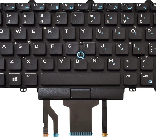 Alt view image 7 of 7 - Backlit Keyboard Replacement Compatible with Dell Education(Latitude ) E5450 E5470 E5480 E7450 P40G E7470 E7480,Latitude 14 5480 5488 5490 5491 7480 7490 with Pointer US Layout