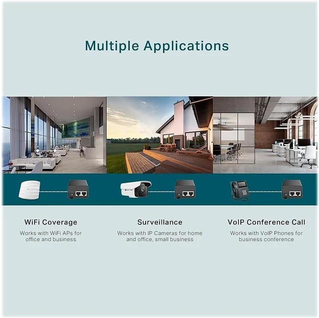 Alt view image 6 of 6 - Omada PoE+ Injector, Up to 30W, Gigabit, UL Certified (POE160S)