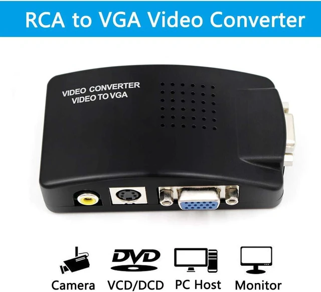 Alt view image 4 of 6 - Wiistar AV S-Video Composite to VGA Video Converter Box