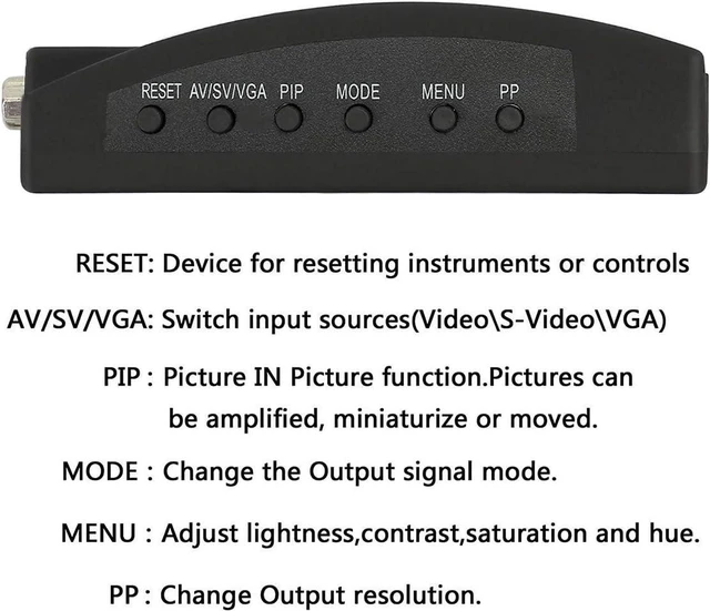 Alt view image 6 of 6 - Wiistar AV S-Video Composite to VGA Video Converter Box