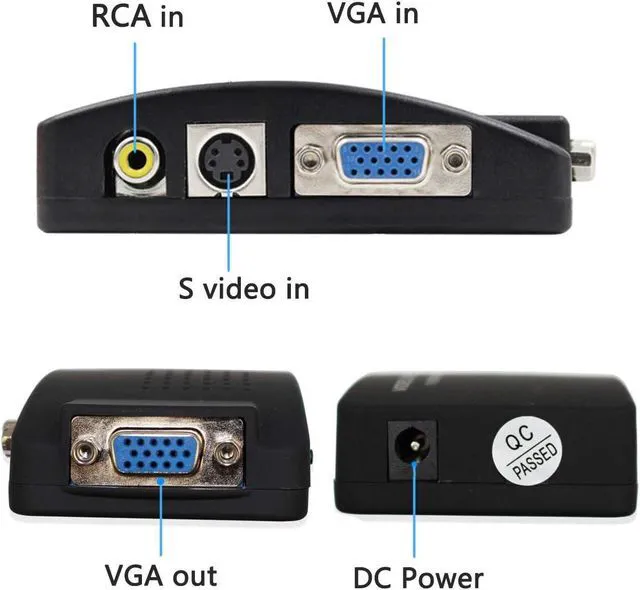 Alt view image 3 of 6 - Wiistar AV S-Video Composite to VGA Video Converter Box