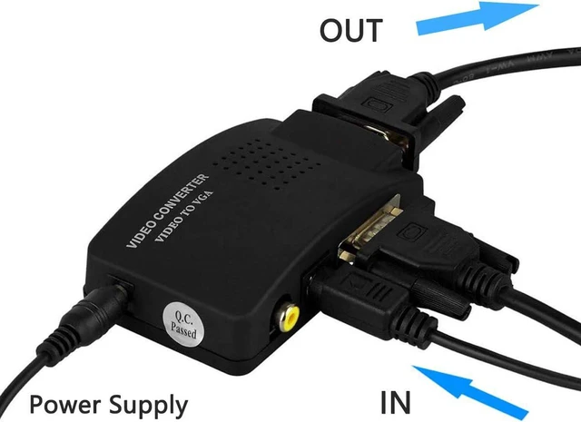 Alt view image 5 of 6 - Wiistar AV S-Video Composite to VGA Video Converter Box