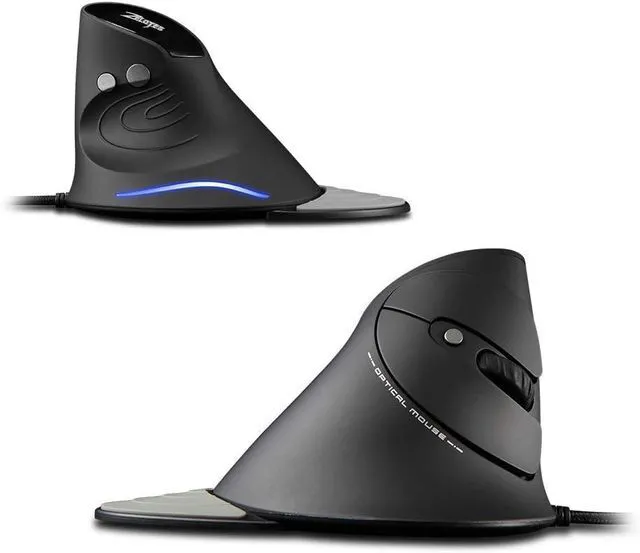 Alt view image 4 of 6 - Wired Vertical Mouse,3200DPI,6 Buttons,Removable Wrist Rest,Ergonomic Design,LED Illumination,USB Optical Mouse for Laptop,PC,Mac,Black