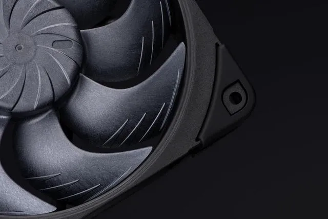 Alt view image 3 of 5 - NF-A12x25 G2 PWM Sx2-PP chromax.Black, High-End Quiet Fans 2x120mm