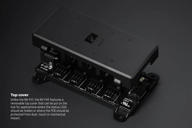 Alt view image 3 of 5 - NV-FH2, 8 Channel Fan Hub for 5V, 12V, and 24V Fans