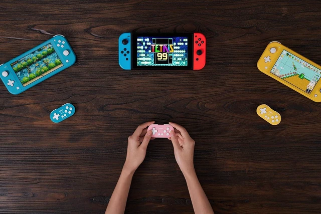 Alt view image 2 of 7 - Zero 2 Bluetooth Key Chain Sized Mini Controller for Nintendo Switch 1/2, Windows and Android (Yellow Edition)
