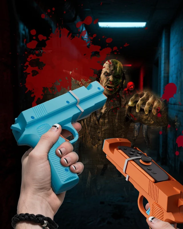 Alt view image 4 of 6 - Shooting Game Gun Controller for Nintendo Switch 2, Hand Grip Motion Controller for The House of the Dead, Wild Guns Reloaded and Spooky Spirit Shooting Gallery, Gaming Accessory (Only for Switch 2)