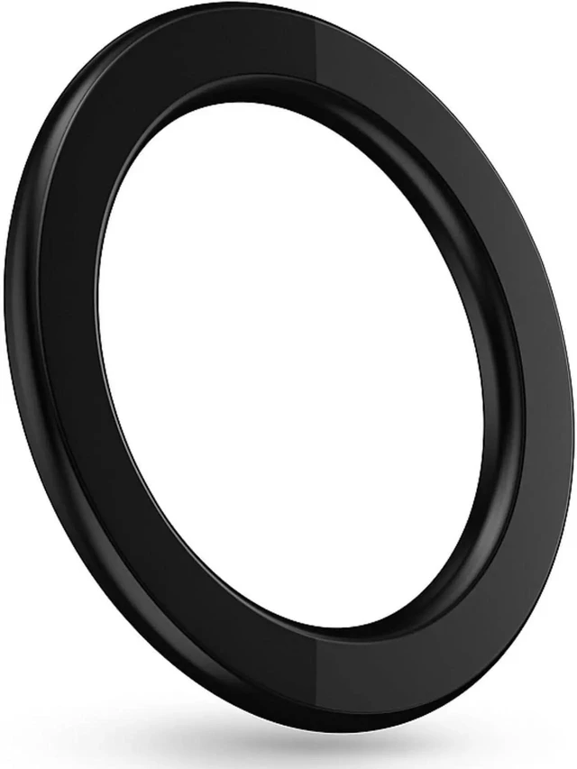 Main image of Magnetic Phone Wall Mount Hands-Free Shower Mirror Holder & Car Sticker Stand, Compatible with iPhone 17 16 15 14 13 12 Pro Max Mini (Black)