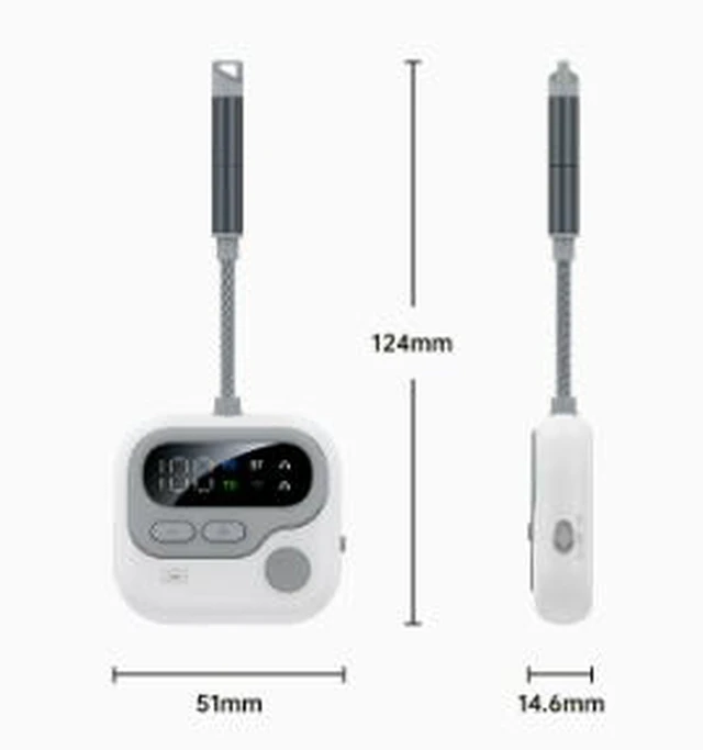 Alt view image 2 of 3 - Bluetooth 5.4 Audio Transmitter Receiver, Wireless 2-in-1 Adapter with Dual Headphone TX & Dual Phone RX, 320mAh Battery, 11-11.5H Runtime, 3.5mm AUX, for TV Car Audio PC & Airplane
