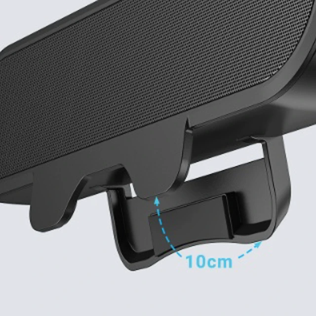 Alt view image 3 of 4 - MZ-630 USB Clip-On Soundbar Speaker, Portable Computer Speaker with Dual 40mm Speakers, Stereo Bass Sound, USB Sound Card, USB-A & USB-C, 5V Powered, Black