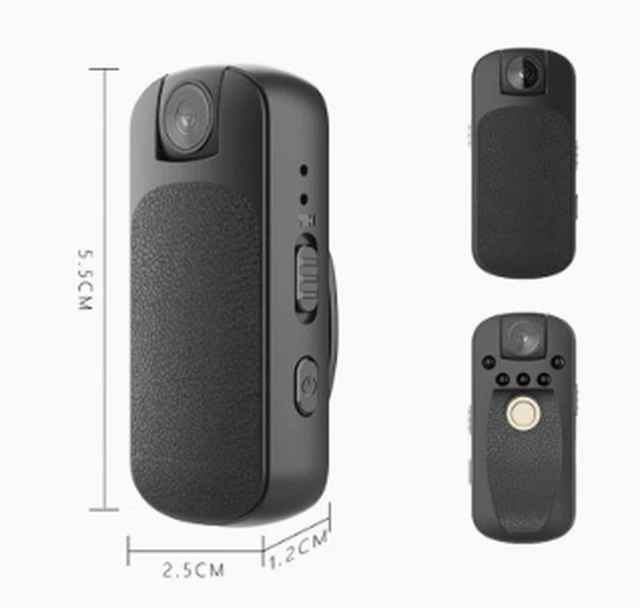 Alt view image 3 of 4 - Mini Thumb Camera with Magnetic Clip, Portable Video & Audio Recorder, Compact DV Camera with TF Card Storage, Wearable Clip-On Design for Everyday Recording