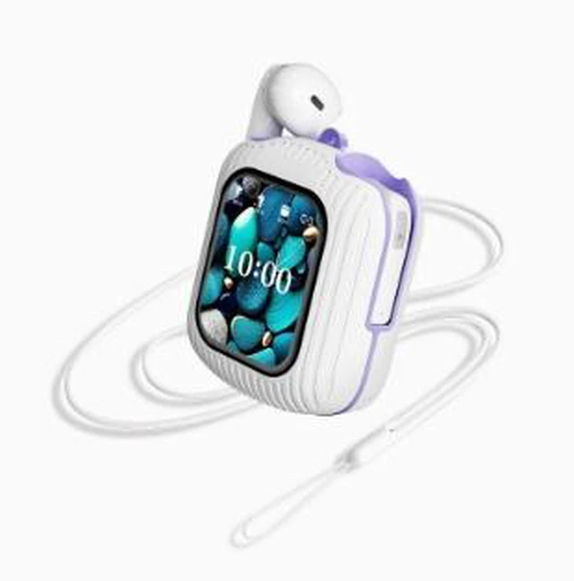 Main image of K8 Smart Wireless Headphones with 1.83" TFT Display, Bluetooth 5.4, 30H Total Playtime with Charging Case, 5H Playback, Type-C Charging, 10m Range