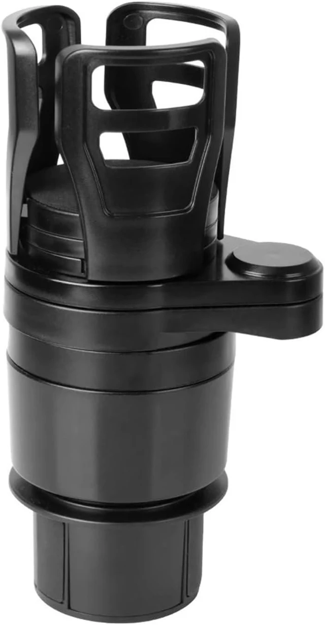 Main image of Telescopic Rotating Auto Stand Organizer Adjustable Car Cup Holder Car Drink Bottle Holder 4 in 1 Base Tray Expander Adapter