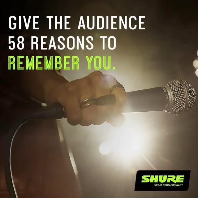 Alt view image 4 of 5 - SM58 Pro XLR Dynamic Vocal Microphone