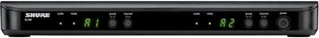 Alt view image 4 of 5 - BLX288/PG58 Dual-Channel Wireless Audio System H9 Band (512542 MHz) BLX88 Receiver, (2) BLX2 Transmitters with PG58 Dynamic Mic, Up to 14 Hr Battery, 300 ft Range