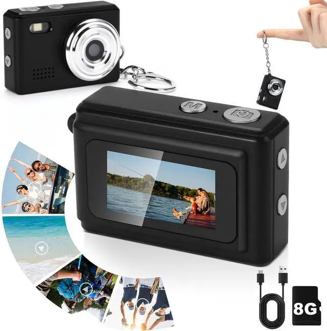 Alt view image 3 of 7 - 1080P Mini Keychain Pocket Camera With 8GB Card For Teen & Tween Girls Gifts