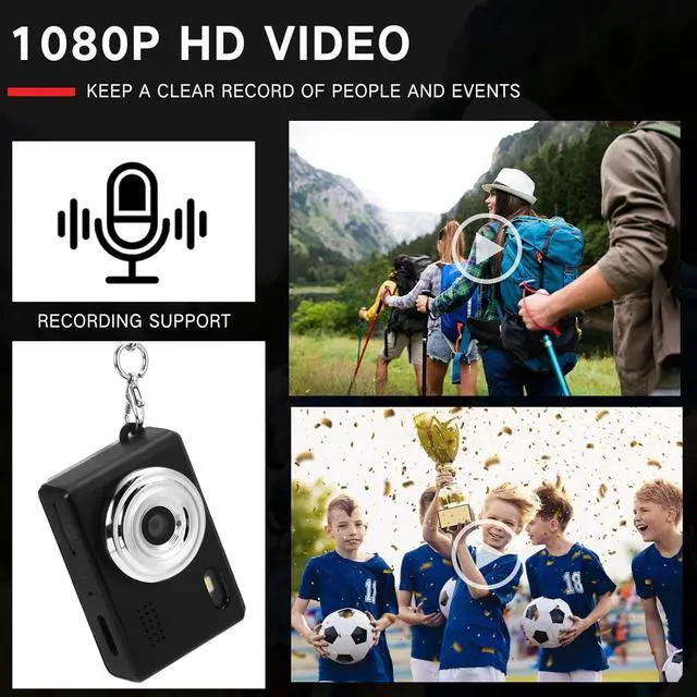 Alt view image 7 of 7 - 1080P Mini Keychain Pocket Camera With 8GB Card For Teen & Tween Girls Gifts