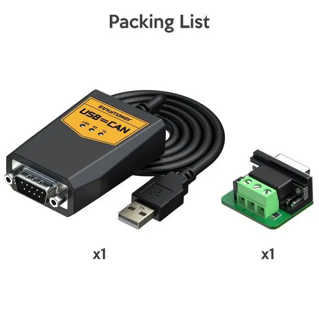 Alt view image 6 of 6 - USB to CAN Converter Cable for Raspberry Pi5/4/Pi3B+/Pi3/Pi Zero(W)/Jetson Nano/Tinker Board and Any Single Board Computer Support Windows Linux Mac OS Android Venus OS