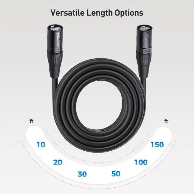 Alt view image 5 of 6 - Shielded Cat6 Ethernet Cable Compatible with EtherCON RJ45 Connectors in Black - 30 ft for Professional Audio, Video, and Networking Applications