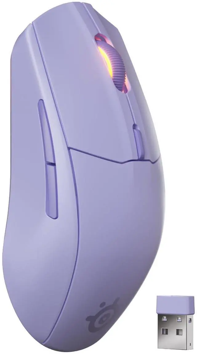 Main image of Rival 3 Wireless Gen 2 Gaming Mouse 2.4GHz and Bluetooth 18000 DPI TrueMove Air Optical Sensor 60 Million Click Durability Light-Weight 100% PTFE Feet Lavender