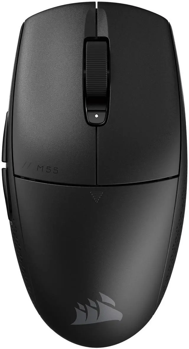 Main image of M55 Wireless Lightweight FPS Gaming Mouse 2.4GHz & Bluetooth 24,000 DPI Long-Lasting Battery Life Six Programmable Buttons Textured Side Grips Black