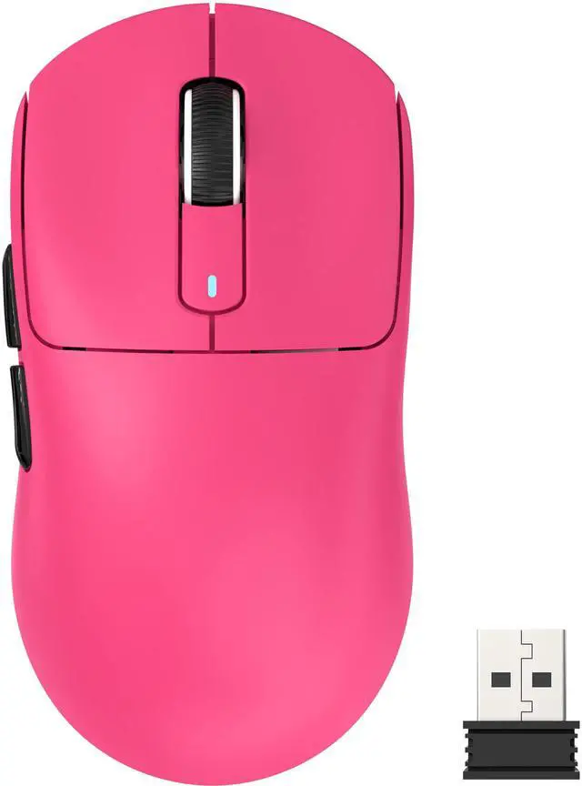 Main image of X3 Lightweight Wireless Gaming Mouse with Tri-Mode 2.4G/USB-C Wired/Bluetooth,Up to 26K DPI, PAW3395 Optical Sensor,Kailh GM8.0 Switch,5 programmable Buttons for PC/Win/Mac(Berry Red)