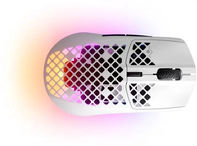 Alt view image 4 of 6 - Aerox 3 Wireless - Holey RGB Gaming Mouse - Ultra-lightweight Water Resistant Design - 18K DPI TrueMove Air Optical Sensor -Snow