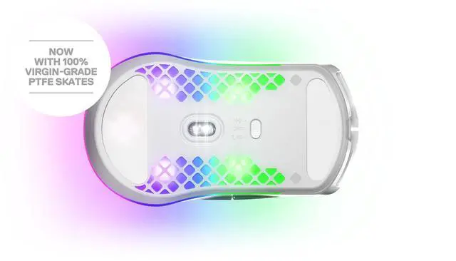 Alt view image 5 of 6 - Aerox 3 Wireless - Holey RGB Gaming Mouse - Ultra-lightweight Water Resistant Design - 18K DPI TrueMove Air Optical Sensor -Snow