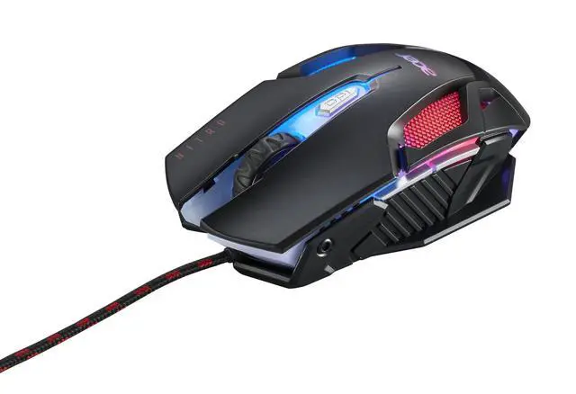 Alt view image 7 of 7 - Nitro Gaming Mouse III | RGB Wired Gaming Mouse | 6 Buttons | Adjustable DPI (8007200) | Ergonomic Design | Plug & Play for Gamers & Students, Casual Gaming & PC Setup Upgrade