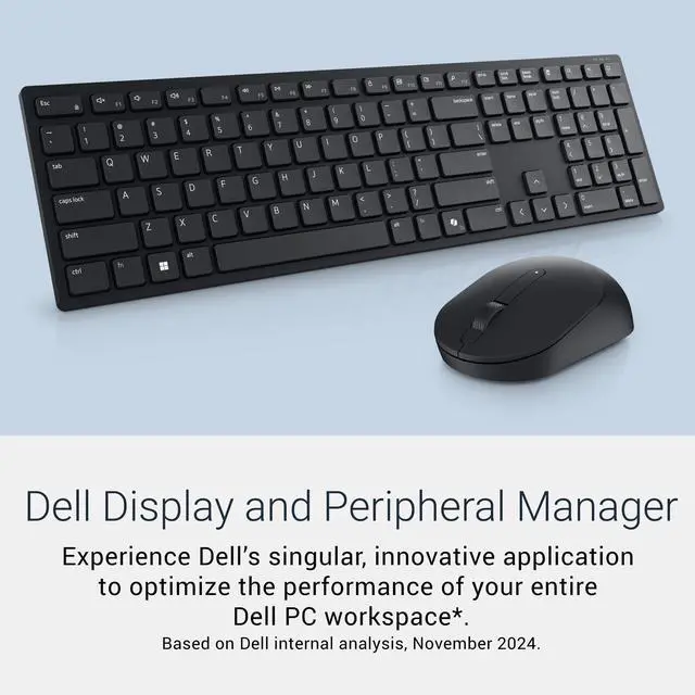 Alt view image 4 of 6 - Advanced Wireless Keyboard and Mouse KM520 - Wireless, 2.4 GHz Interface, USB Wireless Receiver, Volume, Mute Hot Keys, 3 Mouse Buttons, US English, 1 Year Limited Warranty - Black