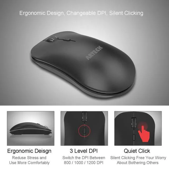 Alt view image 3 of 7 - 2.4G USB Wireless Keyboard and Mouse Combo for Computer/PC/Laptop