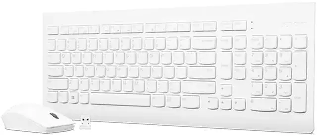Main image of 510 Wireless Combo with 2.4 GHz USB Receiver, Slim Full Size Keyboard, Full Number Pad, 1200 DPI Optical Mouse, Left or Right Hand, GX30W75336, White