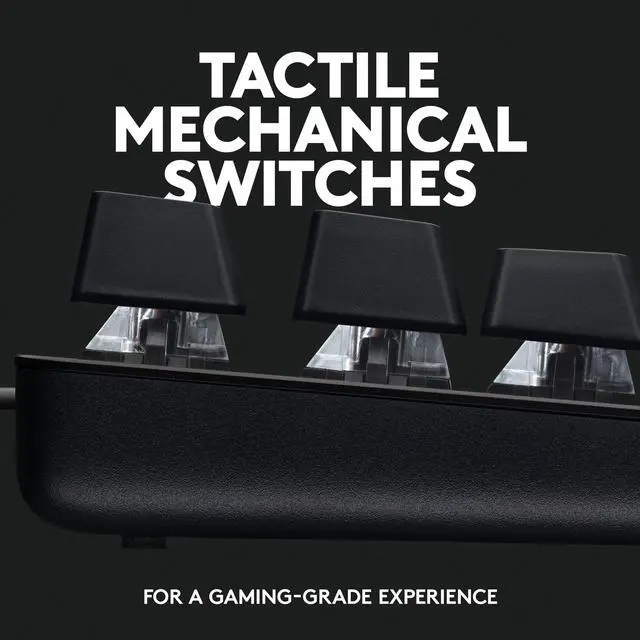 Alt view image 2 of 7 - G413 TKL SE Mechanical Gaming Keyboard - Compact Backlit Keyboard with Tactile Mechanical Switches, Anti-Ghosting, Compatible with Windows, macOS - Black Aluminum