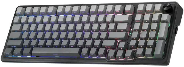 Main image of K686 PRO 98 Keys Wireless Gasket RGB Gaming Keyboard, 3-Mode PBT Mechanical Keyboard w/Hot-Swap South-Facing RGB Socket, Dedicated Knob Control & 5-Layer Noise Dampening, Gradient PBT Keycaps