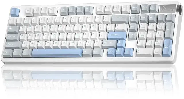 Main image of A98-96% Mechanical Keyboard Wireless, Tri-Mode BT5.0/2.4GHz/USB-C, Creamy Keyboard with Number Pad, Gasket Structure Hot Swappable, Custom Gaming Keyboard RGB Backlit with Knob for PC