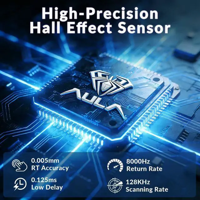 Alt view image 5 of 7 - Hero 99 Wired Gaming Keyboard, Hall Effect Keyboard with Rapid Trigger Mode, Hot Swappable Magnetic Switch Keyboard with Number Pad, Web Driver,RGB Backlit Mechanical Keyboard for Office PC Gamer