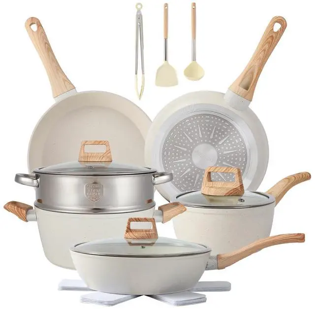 Main image of 16PCS Pots and Pans Set Non Stick Cookware Set Nonstick with Cooking Set