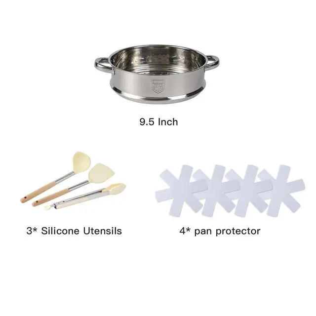 Alt view image 3 of 7 - 16PCS Pots and Pans Set Non Stick Cookware Set Nonstick with Cooking Set