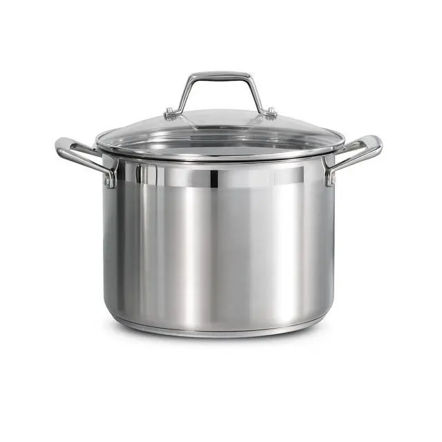 Main image of Lock & Drain Stainless Steel 8-Quart Pasta Pot with Lid and Strainer