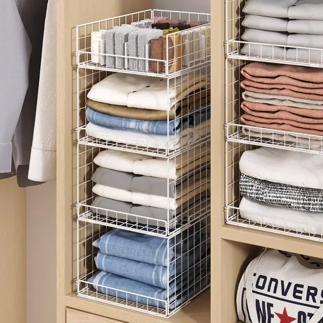 Alt view image 5 of 7 - Closet Organizers and Storage Shelves for Clothes, Collapsible Stackable Storage Bins Organizer Baskets Containers Drawers for Truck Camper Closet RV Closets Pantries Cupboard Wardrobe