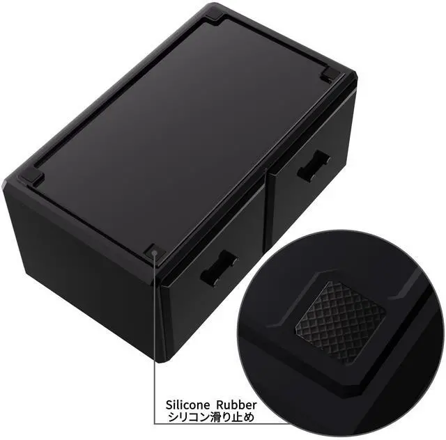Alt view image 4 of 7 - Makeup Cosmetic Organizer Storage Drawers Display Boxes Case with 12 Drawers (Black)