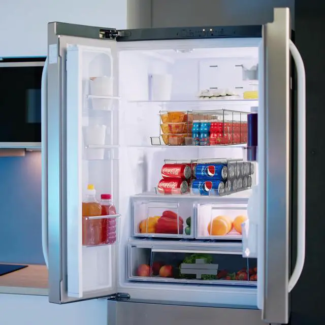Alt view image 6 of 6 - Soda Can Organizer & Soda Can Dispenser for Refrigerator - Fridge Organizer & Stackable Drink Organizer for Fridge, Can Organizer for Refrigerator - Holds 12 Cans Each, BPA Free - 4 Pack